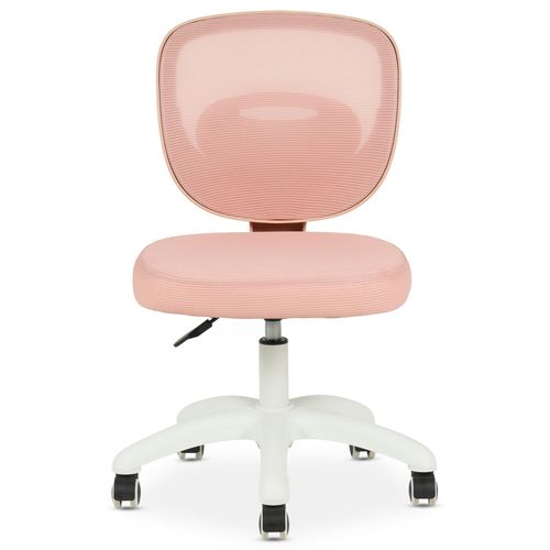 Chaise De Bureau Enfant Mayla Réglable En Tissu Mesh - Rose