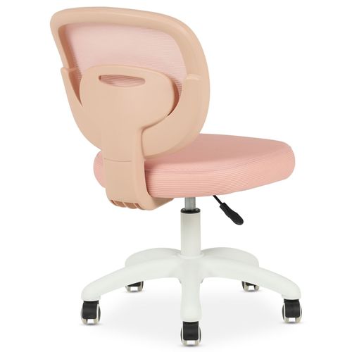 Chaise De Bureau Enfant Mayla Réglable En Tissu Mesh - Rose