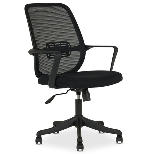 Chaise De Bureau Ergonomique Mollis Réglable En Tissu Mesh - Noir