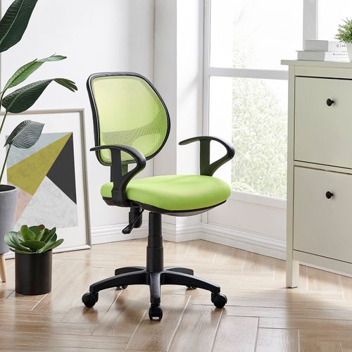 Chaise De Bureau à Roulettes Cool, Vert