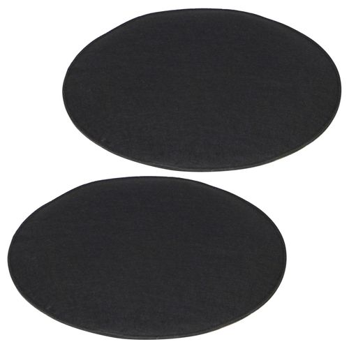 Lot De 2 Coussins D'assise Jonita, En Feutre Noir