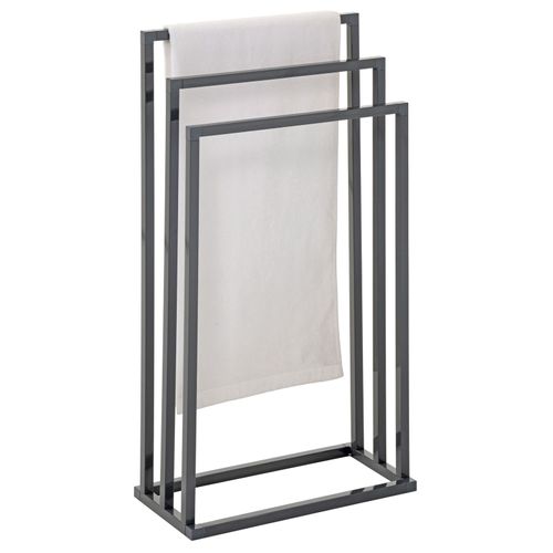 Porte-serviettes Kuno, En Métal Laqué Gris