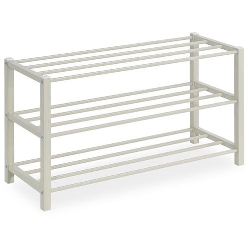 Étagère à Chaussures Navan 3 Niveaux En Métal - Beige