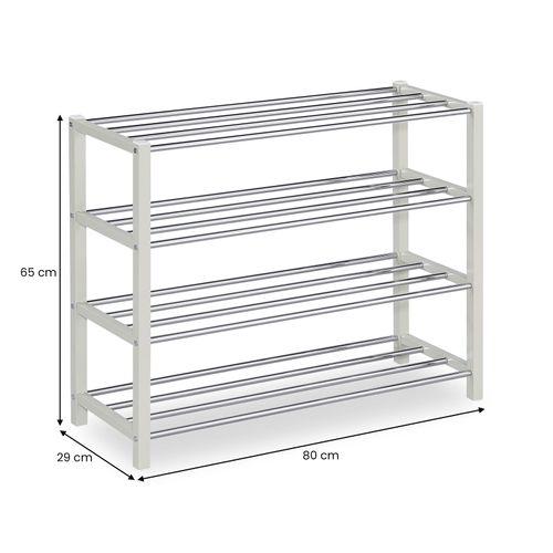 Étagère à Chaussures Dublin, 4 Niveaux - Beige