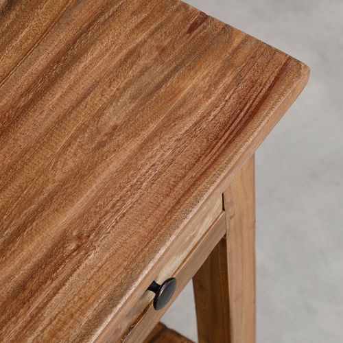 Table D'appoint Gerbier H 66 Cm , En Acajou - Coloris Rustique