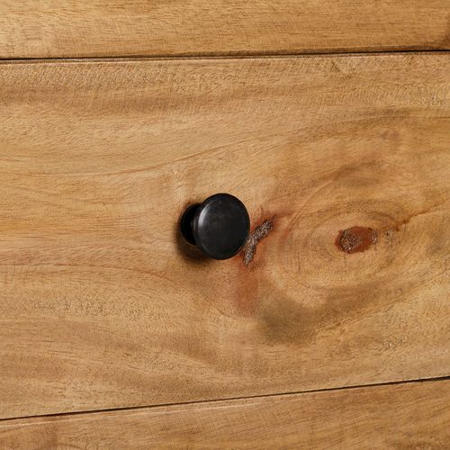 Table De Chevet Tournette H 71 Cm En Acajou - Coloris Rustique