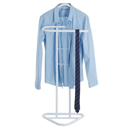 Valet Camilo, En Métal Laqué Blanc