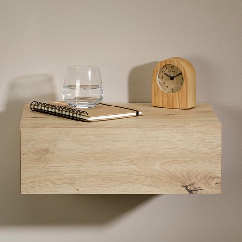 Chevet Suspendu Oceane, En Bois - Coloris Chêne Artisan