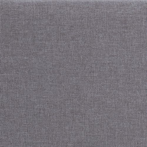 Lit Futon Double Nizza, 180 X 200 Cm, Avec Sommier, Revêtement En Tissu Gris