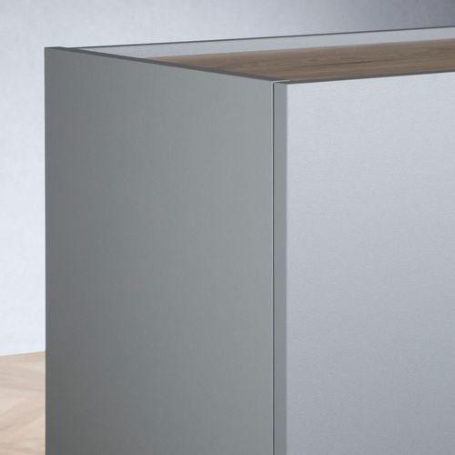 Buffet Skandi Style Scandinave En Bois Avec 3 Portes Et 2 Compartiments Lasuré Gris
