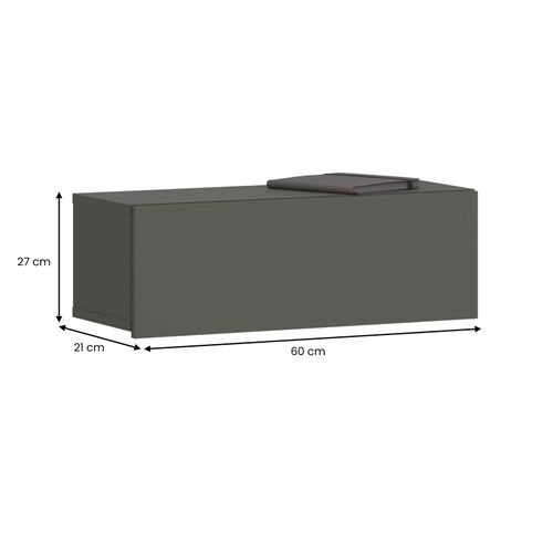 Tiroir Suspendu Thala, En Bois - Gris