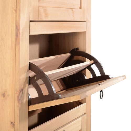 Meuble à Chaussures Tequila Style Mexicain, 4 Abattants