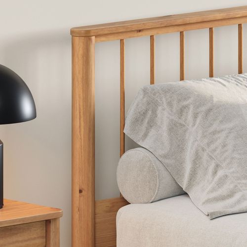 Lit 160 X 200 Avec Sommier Apoana En Bois Massif - Coloris Chêne