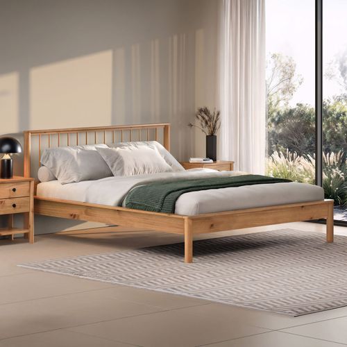 Lit 160 X 200 Avec Sommier Apoana En Bois Massif - Coloris Chêne