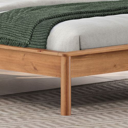 Lit 160 X 200 Avec Sommier Apoana En Bois Massif - Coloris Chêne