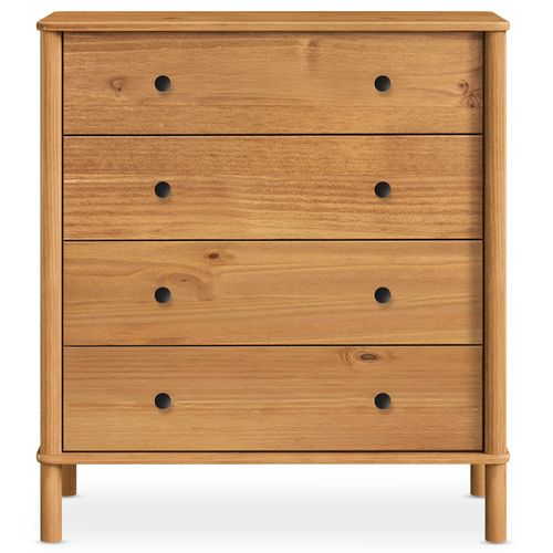 Commode Apoana 4 Tiroirs En Bois Massif - Coloris Chêne