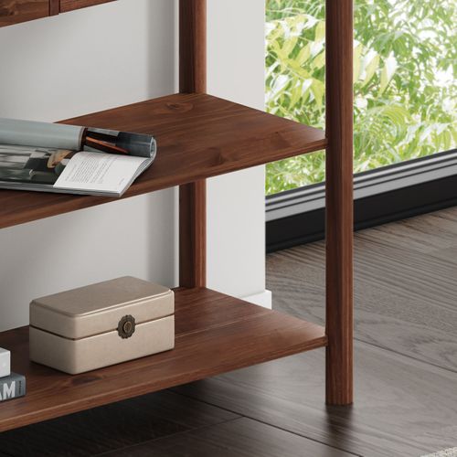 Table Console D'entrée Apoana L 110 Cm En Bois - Coloris Châtaignier