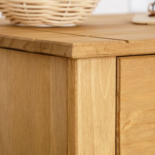 Table De Chevet Cancun H 41 Cm 2 Tiroirs En Bois Massif - Finition Laquée