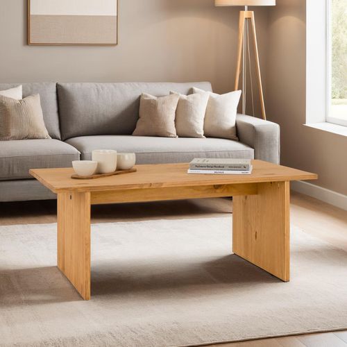 Table Basse Salto En Bois Massif - Finition Laquée