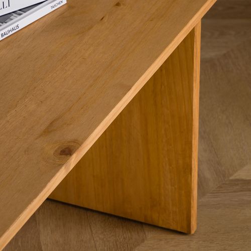 Table Basse Salto En Bois Massif - Finition Laquée