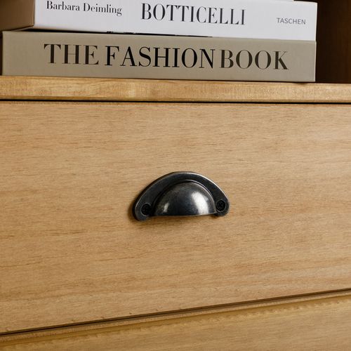 Meuble TV Veneta L 106 Cm, Bois Massif – Coloris Naturel