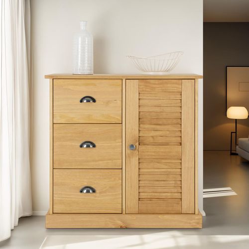Buffet Veneta L 78 Cm Bois Massif - Coloris Naturel