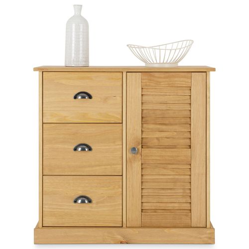 Buffet Veneta L 78 Cm Bois Massif - Coloris Naturel