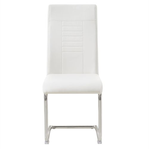Lot De 4 Chaises Loano, En Synthétique Blanc