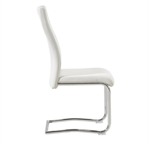 Lot De 4 Chaises Loano, En Synthétique Blanc