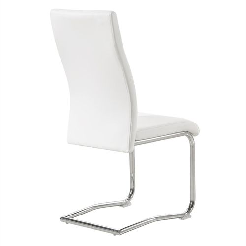 Lot De 4 Chaises Loano, En Synthétique Blanc