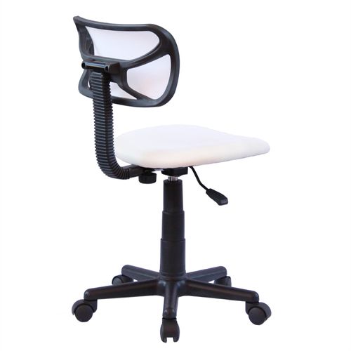 Chaise De Bureau Pour Enfant Milan Pivotant Et Ergonomique Hauteur Réglable, Blanc