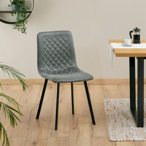 Lot De 4 Chaises Terni, En Tissu Suédine Vert