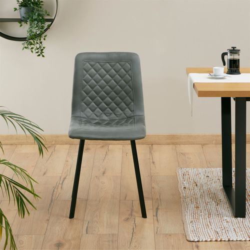 Lot De 4 Chaises Terni, En Tissu Suédine Vert