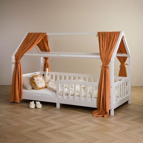 Lot De 2 Rideaux De Lit Nena, En Mousseline - Cuivré