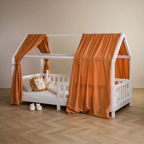 Lot De 2 Rideaux De Lit Nena, En Mousseline - Cuivré