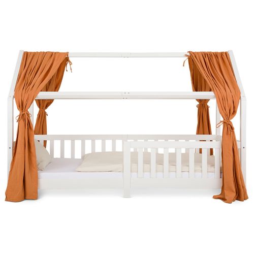 Lot De 2 Rideaux De Lit Nena, En Mousseline - Cuivré