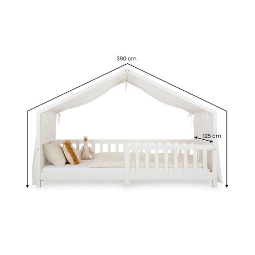 Rideau De Lit Lian, En Mousseline - Blanc