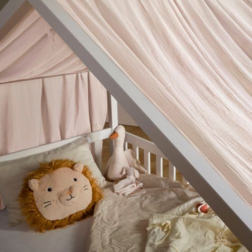 Rideau De Lit Lian, En Mousseline - Écru