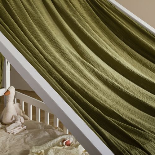 Rideau De Lit Lian, En Mousseline - Vert Foncé