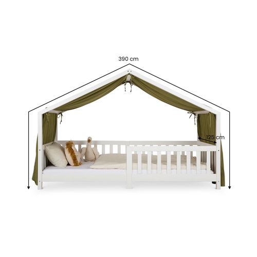 Rideau De Lit Lian, En Mousseline - Vert Foncé