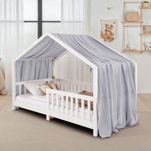 Rideau De Lit Lian, En Mousseline - Gris Clair