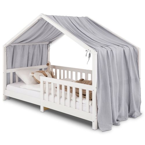 Rideau De Lit Lian, En Mousseline - Gris Clair