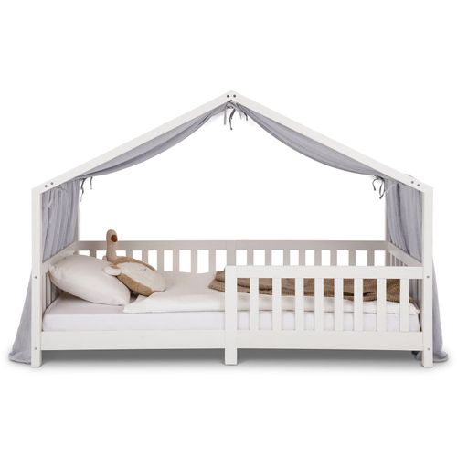 Rideau De Lit Lian, En Mousseline - Gris Clair