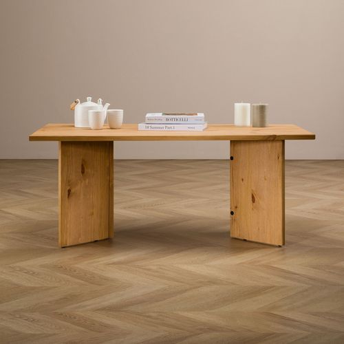 Table Basse Mesa, En Pin Massif - Finition Laquée