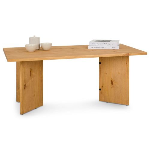 Table Basse Mesa, En Pin Massif - Finition Laquée