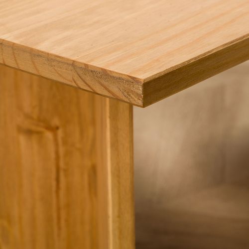 Table Basse Mesa, En Pin Massif - Finition Laquée