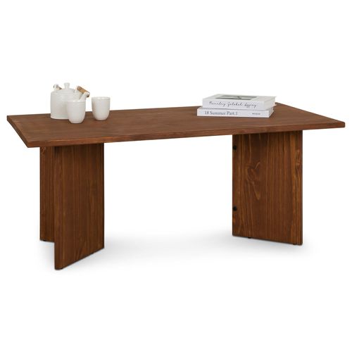 Table Basse Mesa, En Pin Massif - Brun Foncé