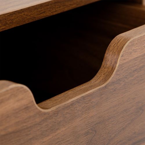 Table De Chevet Layla H 57 Cm 1 Tiroir - Coloris Noyer