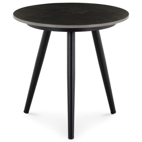 Table D’appoint Extérieur Rosalia Ronde - Noir Et Gris