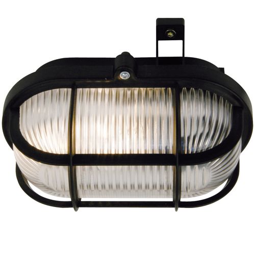 Applique Murale Luminaire Skot  Matière Plastique Noir H. 18 Ip44 -extérieur